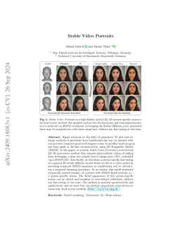 Stable Video Portraits