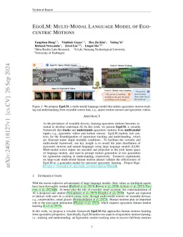 EgoLM: Multi-Modal Language Model of Egocentric Motions