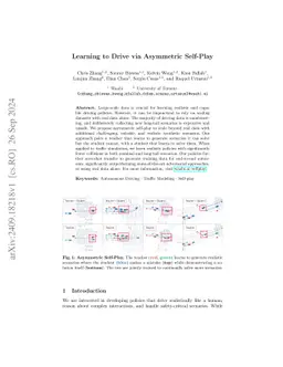 Learning to Drive via Asymmetric Self-Play