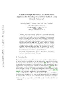 Visual Concept Networks: A Graph-Based Approach to Detecting Anomalous
  Data in Deep Neural Networks