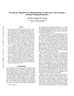 Towards the Mitigation of Confirmation Bias in Semi-supervised Learning:
  a Debiased Training Perspective