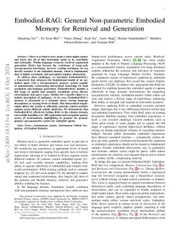 Embodied-RAG: General Non-parametric Embodied Memory for Retrieval and Generation