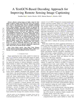 A TextGCN-Based Decoding Approach for Improving Remote Sensing Image
  Captioning
