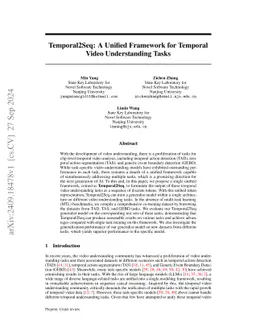 Temporal2Seq: A Unified Framework for Temporal Video Understanding Tasks