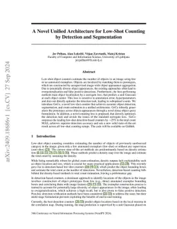 A Novel Unified Architecture for Low-Shot Counting by Detection and
  Segmentation