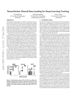 TensorSocket: Shared Data Loading for Deep Learning Training