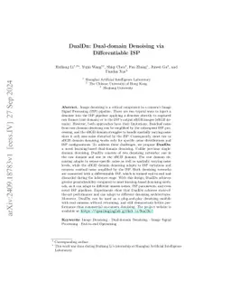 DualDn: Dual-domain Denoising via Differentiable ISP