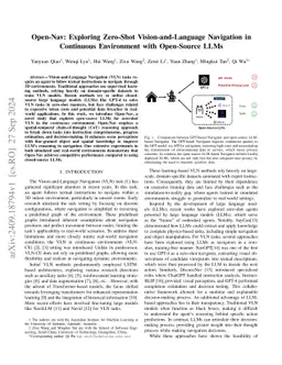 Open-Nav: Exploring Zero-Shot Vision-and-Language Navigation in Continuous Environment with Open-Source LLMs