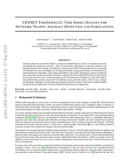 CESNET-TimeSeries24: Time Series Dataset for Network Traffic Anomaly
  Detection and Forecasting