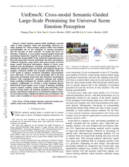 UniEmoX: Cross-modal Semantic-Guided Large-Scale Pretraining for Universal Scene Emotion Perception