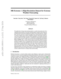 HR-Extreme: A High-Resolution Dataset for Extreme Weather Forecasting