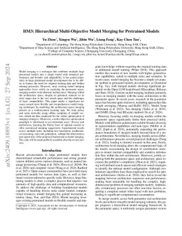 HM3: Hierarchical Multi-Objective Model Merging for Pretrained Models