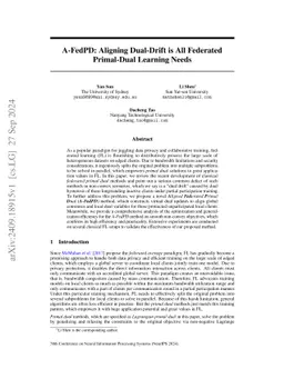 A-FedPD: Aligning Dual-Drift is All Federated Primal-Dual Learning Needs