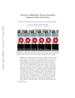 PhysGen: Rigid-Body Physics-Grounded Image-to-Video Generation