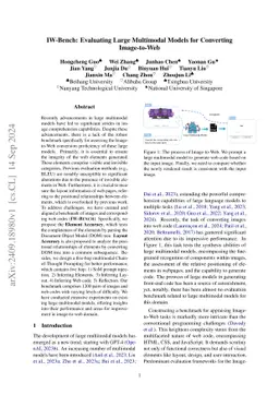 IW-Bench: Evaluating Large Multimodal Models for Converting Image-to-Web