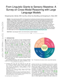 From Linguistic Giants to Sensory Maestros: A Survey on Cross-Modal
  Reasoning with Large Language Models
