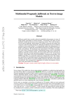 Multimodal Pragmatic Jailbreak on Text-to-image Models