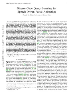 Diverse Code Query Learning for Speech-Driven Facial Animation