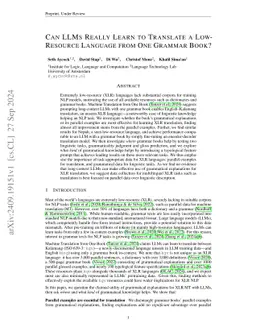 Can LLMs Really Learn to Translate a Low-Resource Language from One Grammar Book?