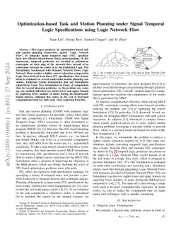 Optimization-based Task and Motion Planning under Signal Temporal Logic Specifications using Logic Network Flow