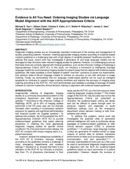 Evidence Is All You Need: Ordering Imaging Studies via Language Model
  Alignment with the ACR Appropriateness Criteria