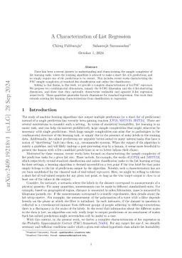 A Characterization of List Regression