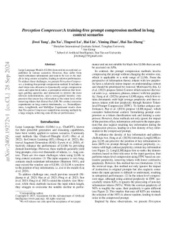 Perception Compressor: A Training-Free Prompt Compression Framework in Long Context Scenarios