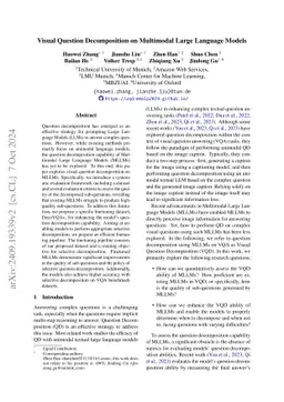 Visual Question Decomposition on Multimodal Large Language Models