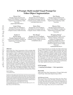 X-Prompt: Multi-modal Visual Prompt for Video Object Segmentation