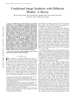 Conditional Image Synthesis with Diffusion Models: A Survey