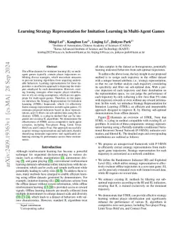 Learning Strategy Representation for Imitation Learning in Multi-Agent Games
