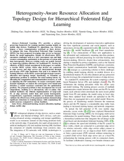 Heterogeneity-Aware Resource Allocation and Topology Design for
  Hierarchical Federated Edge Learning