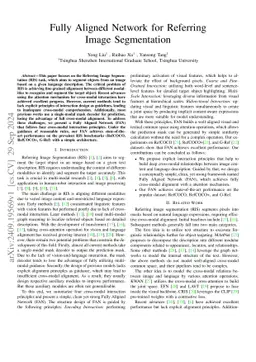 Fully Aligned Network for Referring Image Segmentation