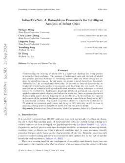 InfantCryNet: A Data-driven Framework for Intelligent Analysis of Infant Cries