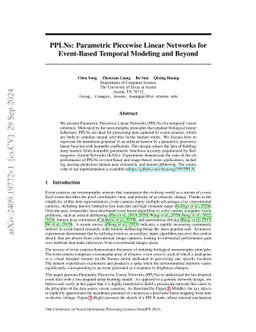 PPLNs: Parametric Piecewise Linear Networks for Event-Based Temporal
  Modeling and Beyond