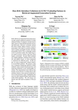 Does RAG Introduce Unfairness in LLMs? Evaluating Fairness in Retrieval-Augmented Generation Systems