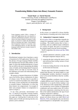 Transforming Hidden States into Binary Semantic Features