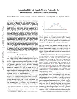 Generalizability of Graph Neural Networks for Decentralized Unlabeled
  Motion Planning