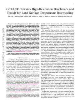 MoCoLSK: Modality Conditioned High-Resolution Downscaling for Land Surface Temperature