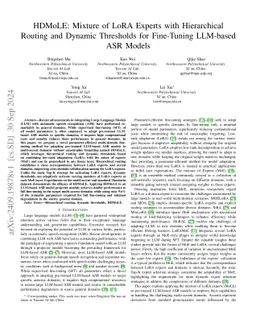 HDMoLE: Mixture of LoRA Experts with Hierarchical Routing and Dynamic Thresholds for Fine-Tuning LLM-based ASR Models