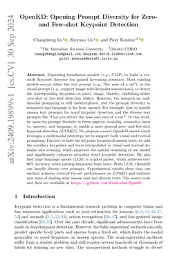 OpenKD: Opening Prompt Diversity for Zero- and Few-shot Keypoint
  Detection