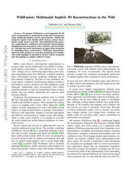 WildFusion: Multimodal Implicit 3D Reconstructions in the Wild