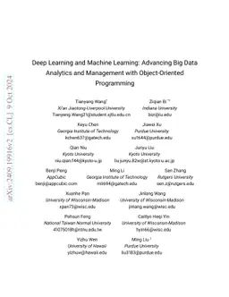 Deep Learning and Machine Learning, Advancing Big Data Analytics and Management: Object-Oriented Programming