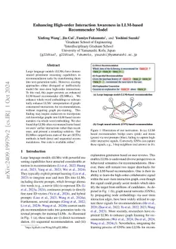 Enhancing High-order Interaction Awareness in LLM-based Recommender
  Model