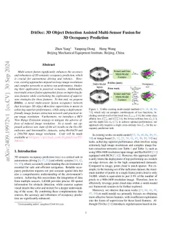 DAOcc: 3D Object Detection Assisted Multi-Sensor Fusion for 3D Occupancy Prediction