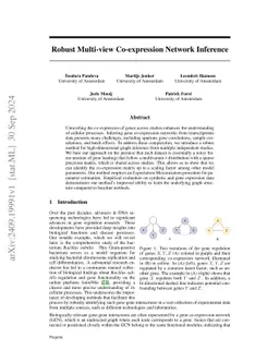 Robust Multi-view Co-expression Network Inference
