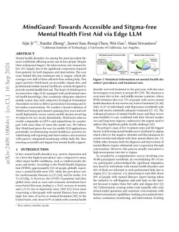 MindGuard: Towards Accessible and Sitgma-free Mental Health First Aid
  via Edge LLM