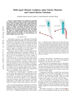 Multi-Agent Obstacle Avoidance using Velocity Obstacles and Control Barrier Functions