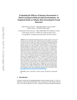 Evaluating the Efficacy of Instance Incremental vs. Batch Learning in
  Delayed Label Environments: An Empirical Study on Tabular Data Streaming for
  Fraud Detection
