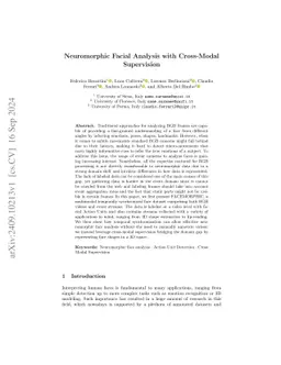 Neuromorphic Facial Analysis with Cross-Modal Supervision